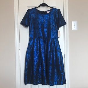 NWT LuLaRoe Amelia Metallic Dress